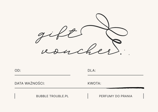 Karta prezentowa BUBBLE TROUBLE